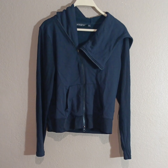 Athleta Jackets & Blazers - Athleta Asymetrical Hooded Full-Zip Jacket